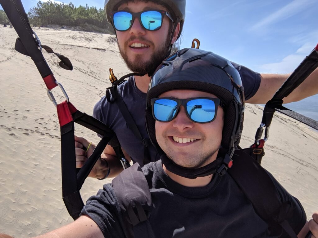 Learn to pilot a tandem paraglider with Sky Riders. We teach you the skills and knowledge you need to operate a tandem paraglider in the UK.