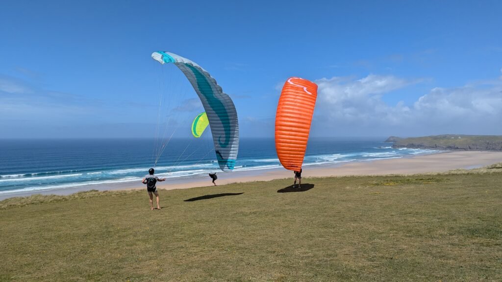 Learning to Parakite at Perranporth
